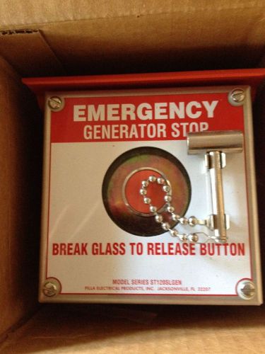 EMERGENCY GENERATOR STOP BUTTON MODEL SERIES ST120, NEW IN BOX, RAINTIGHT