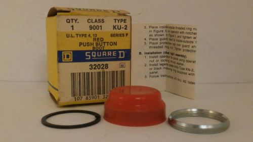 SQUARE D RED PUSH BUTTON PROTECTIVE CAP 9001 KU-2 *NEW SURPLUS IN BOX*
