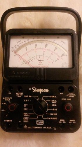 Used simpson 260 series 8p meter - amps volts ohms - vom for sale