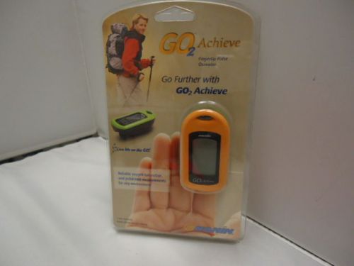 Brand new nonin go2 achieve finger pulse oximeter - orange - only $74.95 ! for sale