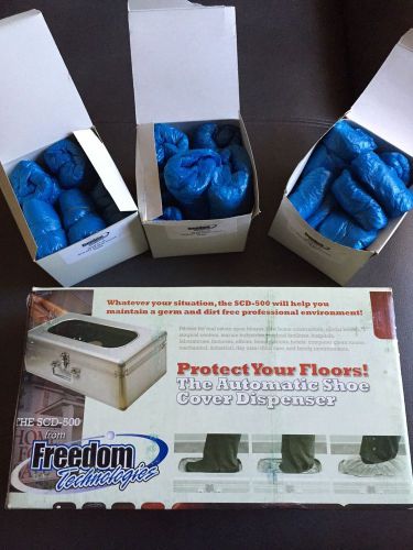 Freedom Technologies SCD-500 Automatic Shoe Cover Dispenser FT-25 3 Boxes 100/bx
