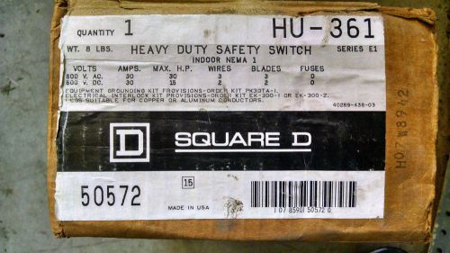 Square D Hevy Duty Safety Switch HU-361