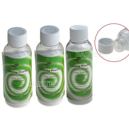 3 X Dental Prophylaxis Cleaning Powder For Dental Air polisher Mint flavor