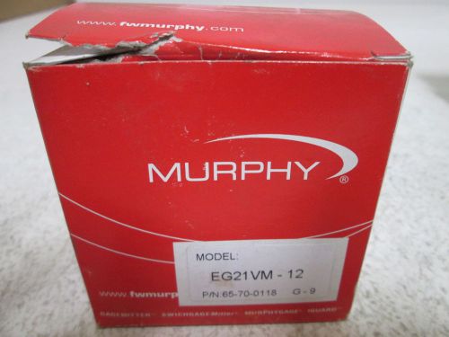 MURPHY  EG21VM-12 ELECTRIC VOLTMETER GAGE *NEW IN A BOX*