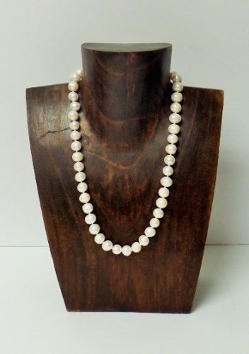 (Small Size) Walnut Color Natural Wood Necklace Display