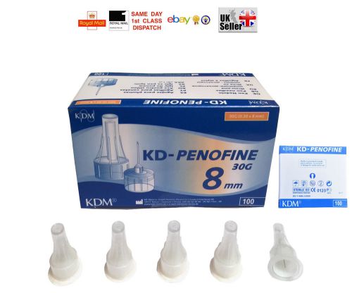 INSULIN PEN NEEDLES KDM KD-PENOFINE STERILE 30G 0.30x8 CHOICE OF QTY FAST CHEAP