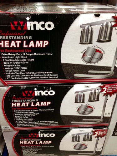 Winco professional restaurant commercial food free standing heat lamp for sale