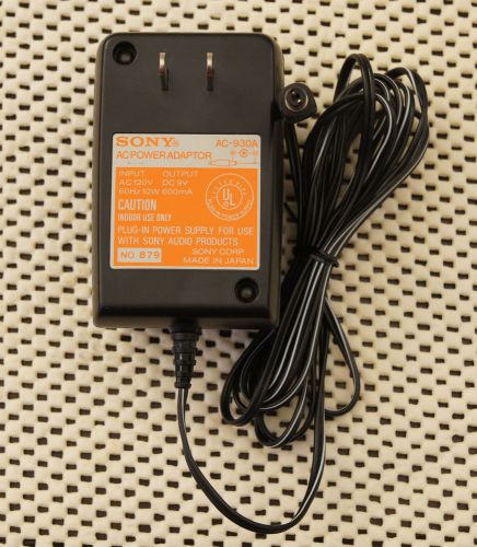 Genuine Sony AC power adapter AC-930A 9v M-2000 2020 (also Olympus T-1000, 1010)