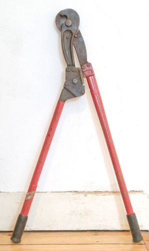 38&#034; H.K. Porter 8690 TN 3/4&#034; capacity chain ratcheting guy strand cable cutter