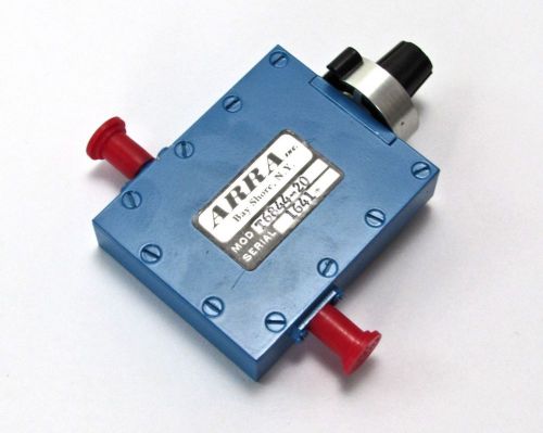 ARRA T6844-20 Attenuator, 0-20 dB, 8-12.5 GHz, 5W, SMA Connectors -NEW-