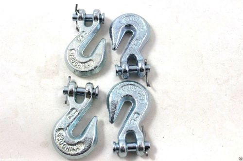 Replacement chain ends clevis grab hook logging towing equipment g30 1/4&#034; set for sale