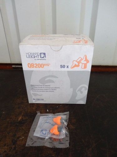 50 pairs new howard leight quiet band replacement pods qb200hyg earbuds earplugs for sale