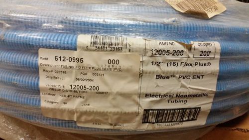 12005-200 1/2&#034; Flex-Plus Blue PVC ENT Tubing 200&#039;
