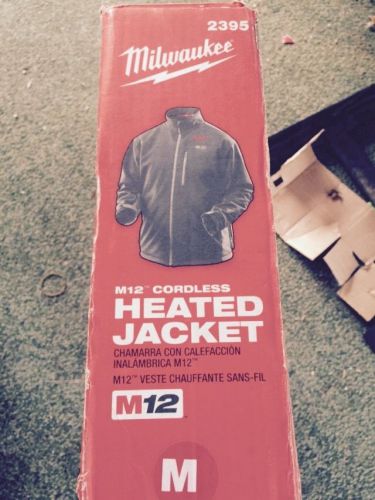 Milwaukee medium m12 cordless lithium-ion black heated jacket kit for sale