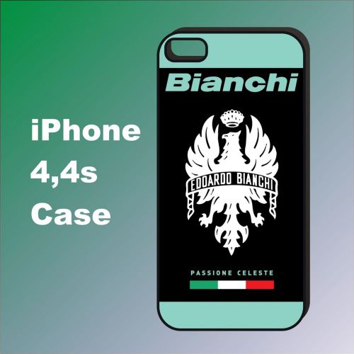 BIANCHI CAMPAGNOLO Bike Racing Team New Black Cover iPhone 4 4s Case