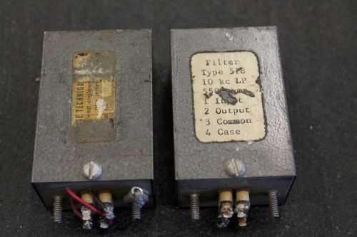 pulse techniques type 518 10kc LP low pass filter pair