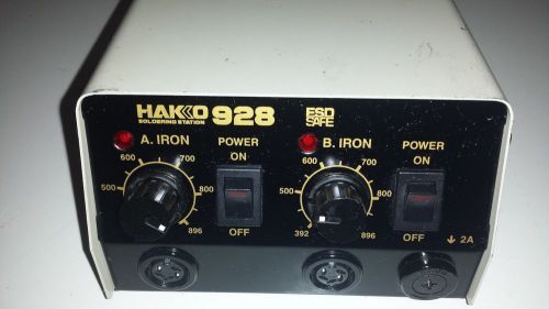 Genuine hakko 928 soldering station, esd safe, 120 volt for sale