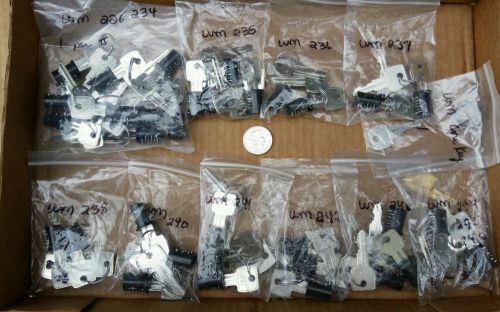 lot (34) FILE CABINET Lock Cores +2 matched keys each WM - sequential numbered