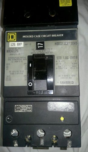SQD Square-D KA36125 Molded Case Circuit Breaker