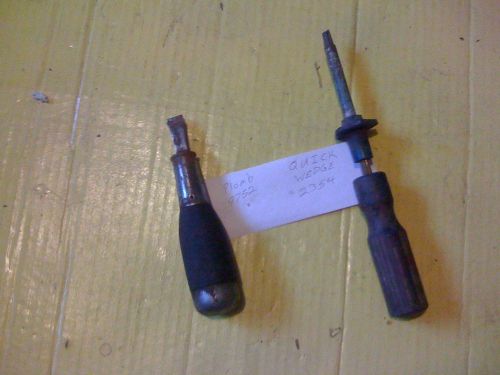 Vintage WEDGES screwdrivers QUICK WEDGE 2354 - PLOMB 9752 Toolbox Steampunk shop