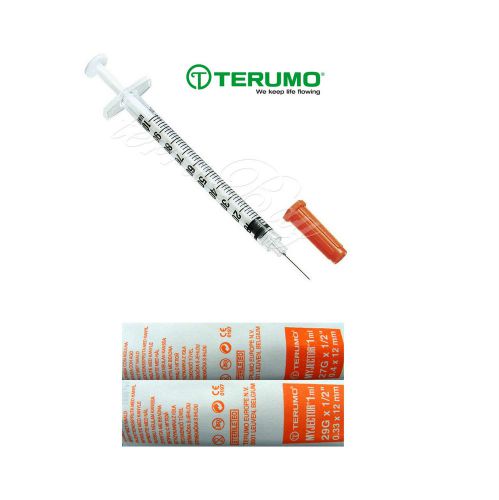 Terumo myjector u-100 hypodermic sterile syringe 1ml with needle 27g or 29g for sale