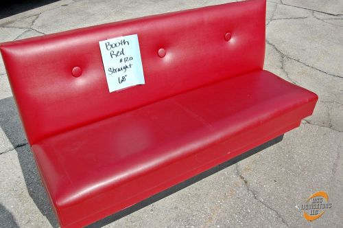 Red Restaurant/Lounge Booth Seat 68&#034;W x 26&#034;L x 36&#034;H
