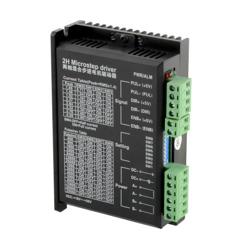 Dm542a 2/4 phase stepper driver 128micsteps 4.2a microcontroller cnc vdc for sale