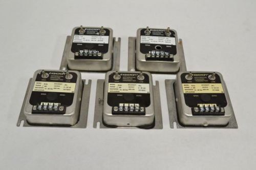 LOT 5 ASHCROFT XLDP ASSORTED DIFFERENTIAL PRESSURE TRANSMITTERS 4-20 MA  B218583