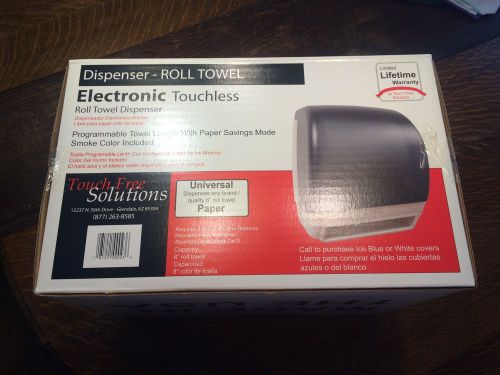 Touch Free Solutions Electronic Hands Free Touchless Roll Towel Dispenser 8&#034; Dia
