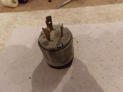 Arrow Hart Turn &amp; Pull 3 Wire Male Plug 20A 250V - USED