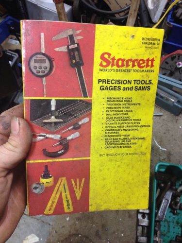 Starrett Catalog 28 Machinist Tool Identification Caliper Micrometer  Indicator
