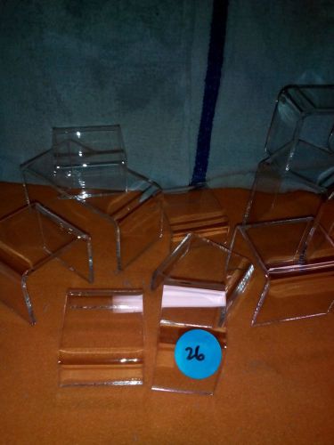 ACRYLIC DISPLAY RISER SET BLEMISHED ASSORTED SIZES 10 Pieces  # LOT 26