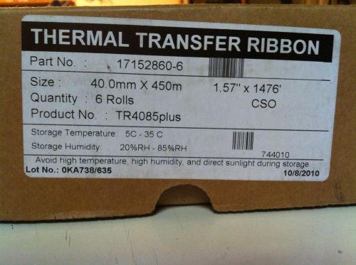 1.57&#034; x 1476&#039; TR4085plus Resin Enhanced Wax Ribbon - 17152860