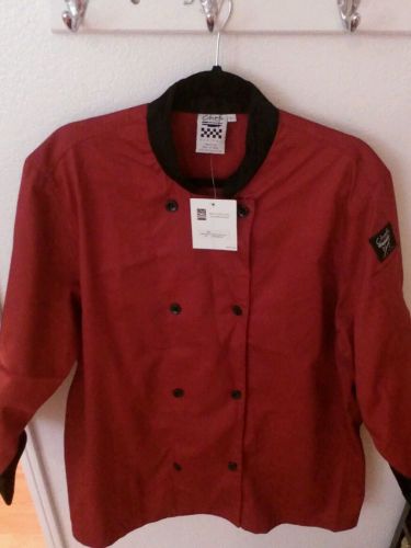 CHEF REVIVAL 24/7 Chef Coat J134 Tomato Red L Large NEW