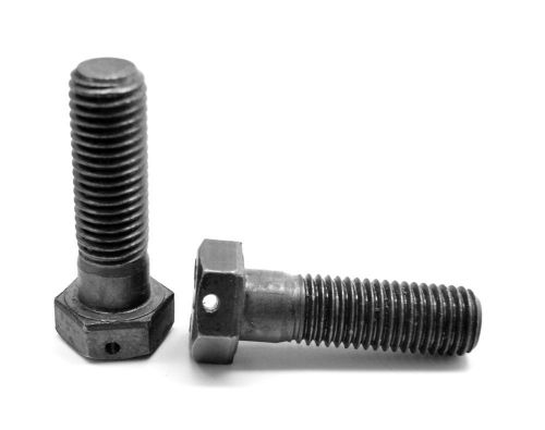 5/8-11x1 1/2 grade 8 hex bolt / cap screw - drilled head unc black, pk 2 for sale
