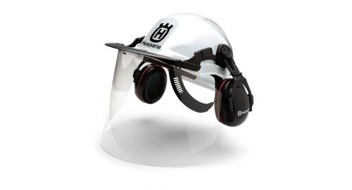 Husqvarna Helmet w/ Visor - Protect yourself while using concrete cutoff saws