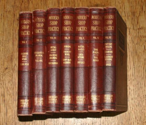 Modern Shop Practice Books 1930 Complete 7 Volume Set American Technical Soceity