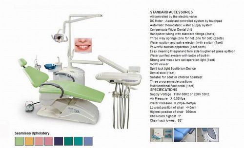 Computer controlled dental unit chair fda ce approved e5-1 model hard leathe for sale