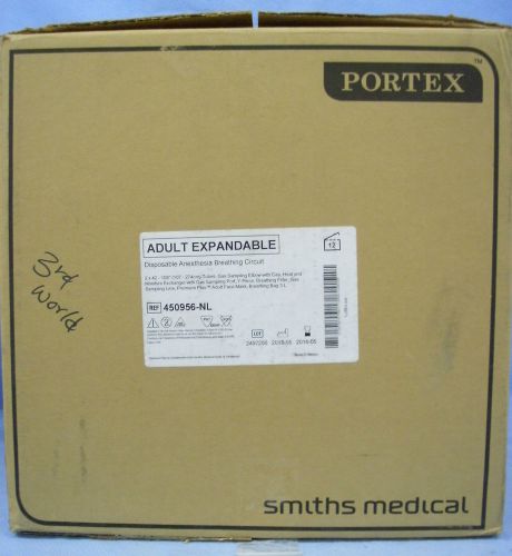 1 Case/12 Smiths Medical Portex Adult Expandable Breathing Circuits #450956-NL
