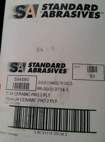 Standard abrasives 3&#034; 24 grit Roloc discs