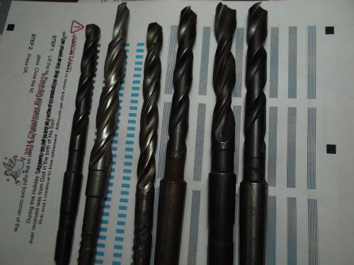 6 HIGH SPEED TAPERED SHANK DRILLS