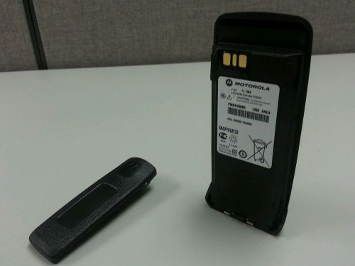 Motorola mototrbo xpr xpr6500 liion battery - pmnn4066a with belt clip for sale