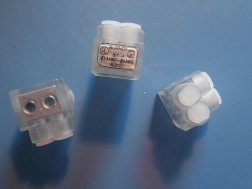 Burndy bit4 multi tap connector 14awg 1.25in al9cu for sale