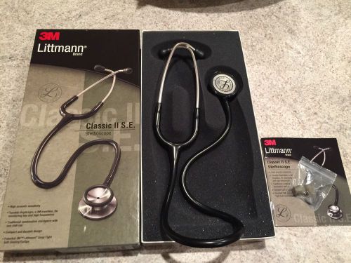 3M Litmann Classic II S.E Stethoscope. Brand New In Box. Black.