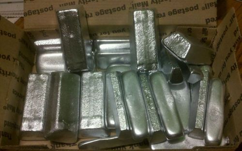 10 lbs. zinc ingots, casting crafts, plating , anodes. for sale