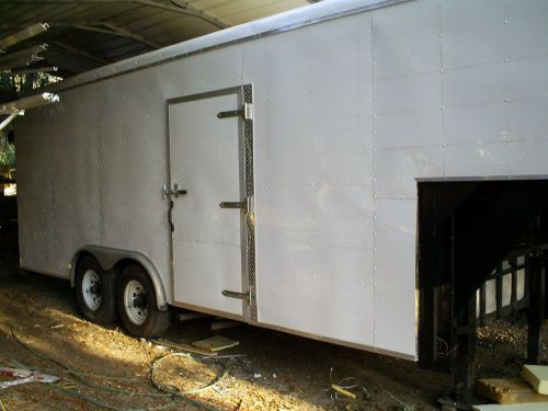 Refrigerated gooseneck trailer reconditioned by coldtogotrailers ready to go for sale