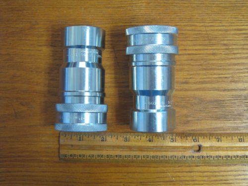 2 Hydraulic Couplers, Parker 6600 Series Part  #6601-16-16 PHK, 1&#034; NPT, NEW