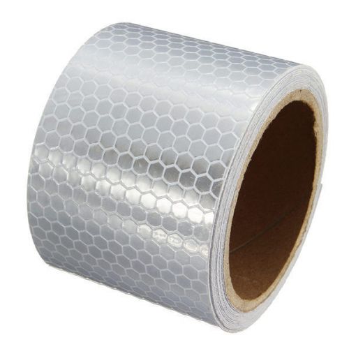 5CM*3M White Reflective Safety Warning Conspicuity Tape Film Sticker US Seller