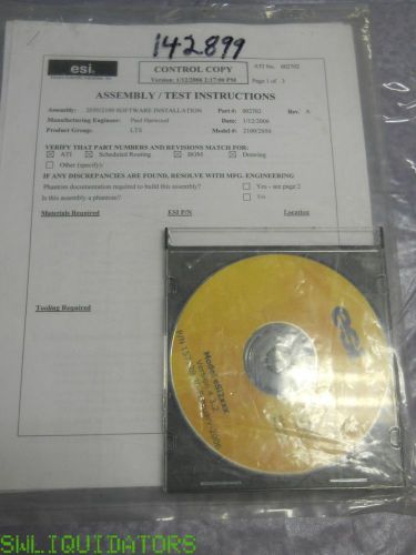 ESI 2050/2100 software CD version 4.3.2 p/n 157128
