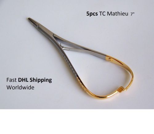 5pcs TC Mathieu Neelde Holder Plier Dental Instrument  size 7&#034; DHL SHIPPING